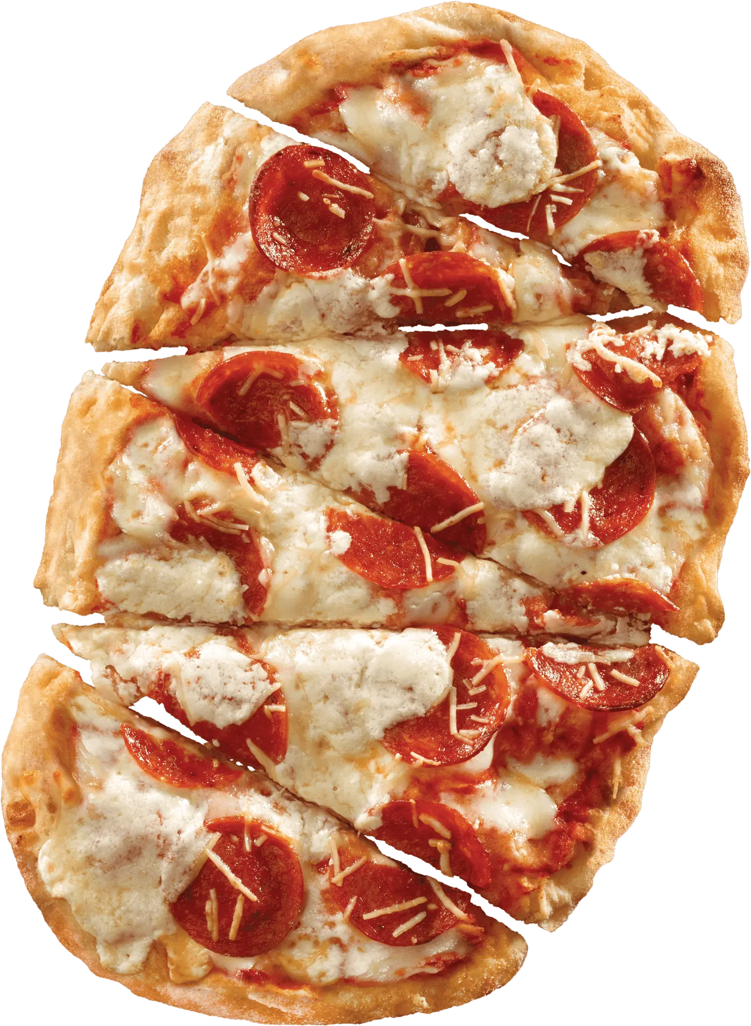 Pepperoni Burrata Pizza Slice